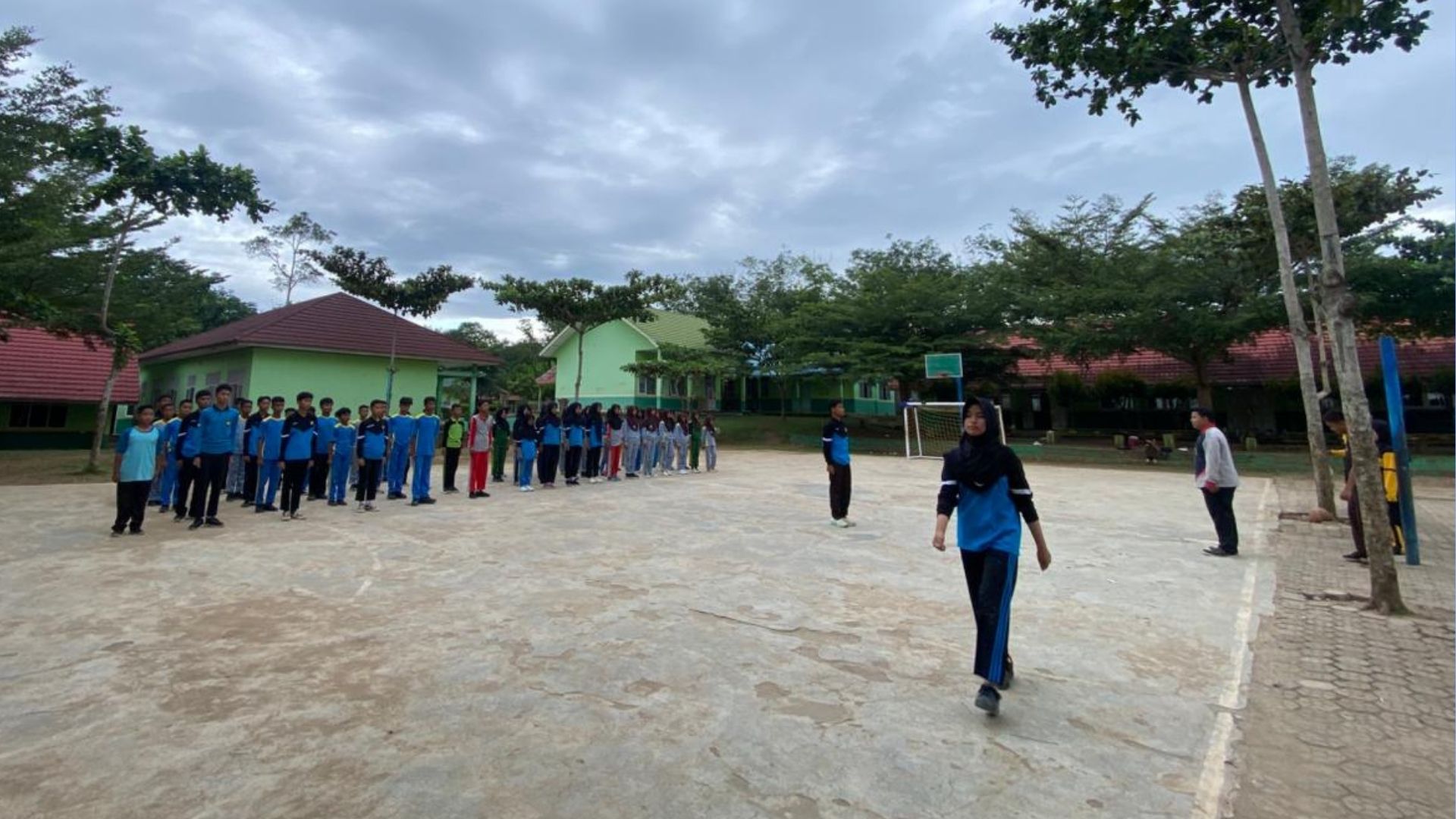 Latihan Paskibra MTsN 1 Way Kanan, Persiapkan Diri Menuju Lomba PBB