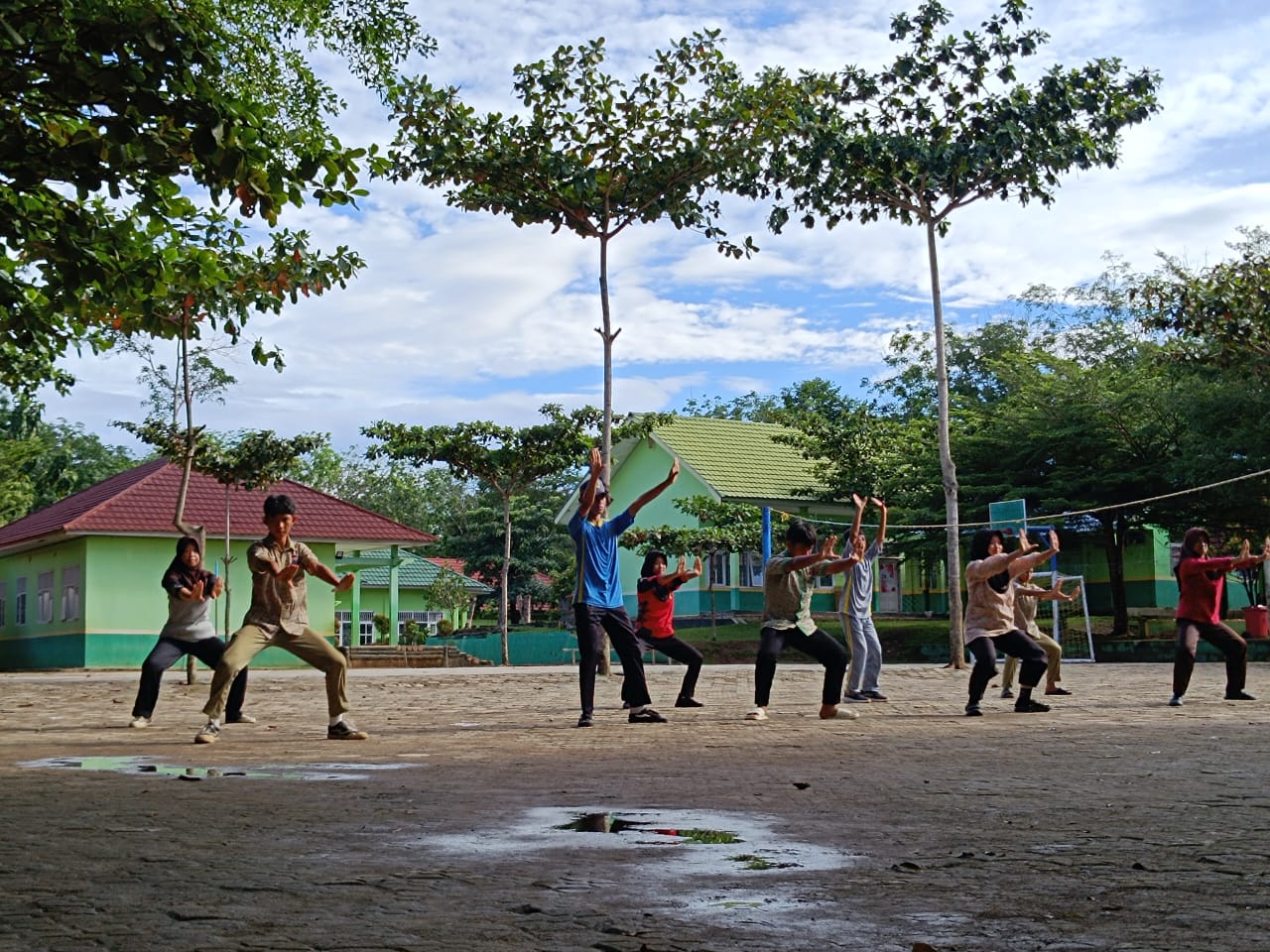 Siswa MTsN 1 Way Kanan Giat Latihan JOKOM Jelang Galang Scout Competition 2025