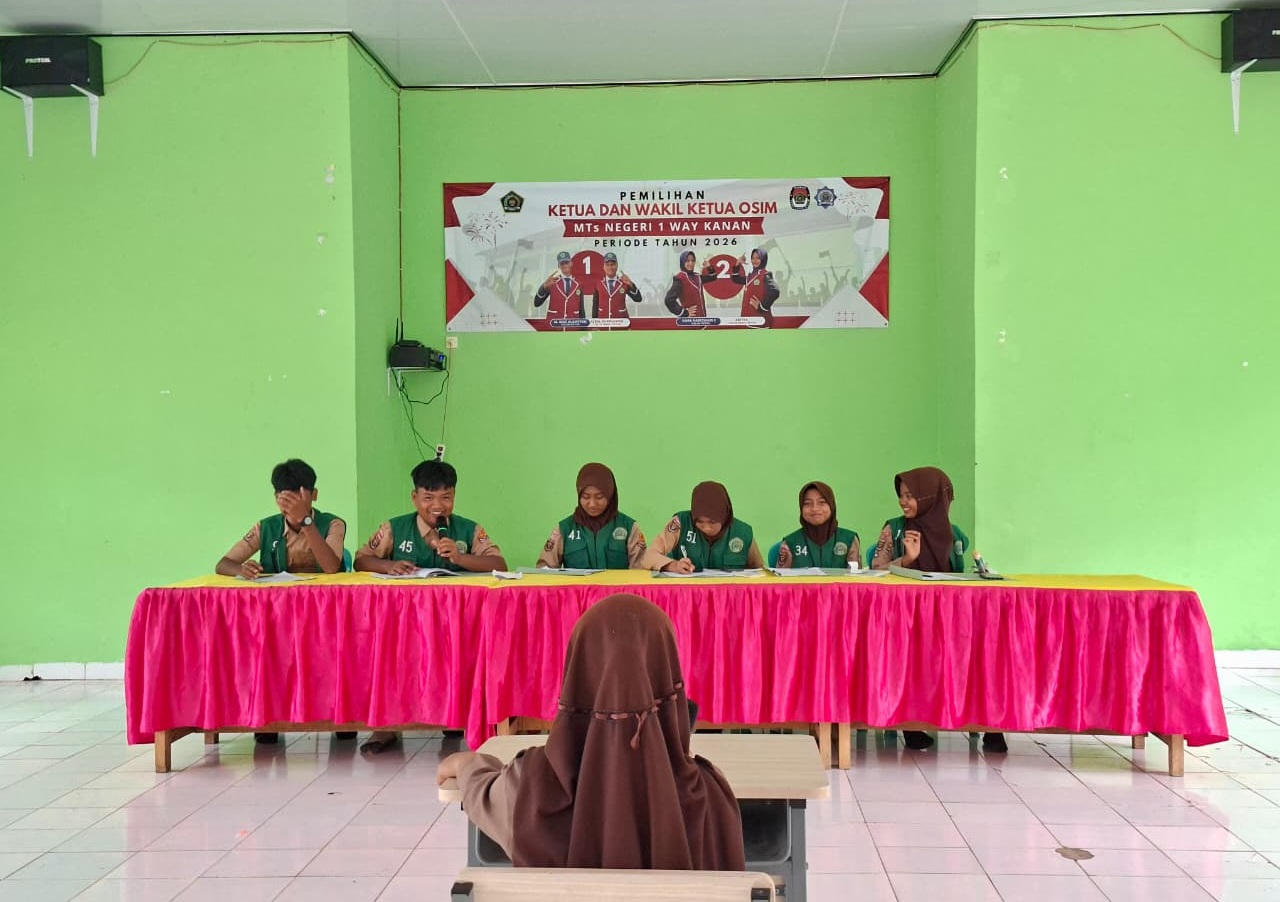 Wawancara Calon Pengurus OSIM MTsN 1 Way Kanan 2026 Masuki Hari Terakhir